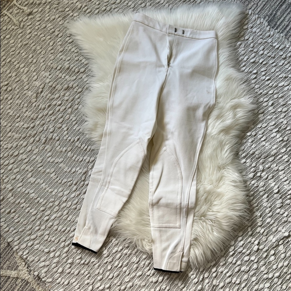 White equestrian riding pants
